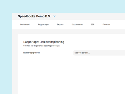Liquiditeitsprognose Speedbooks